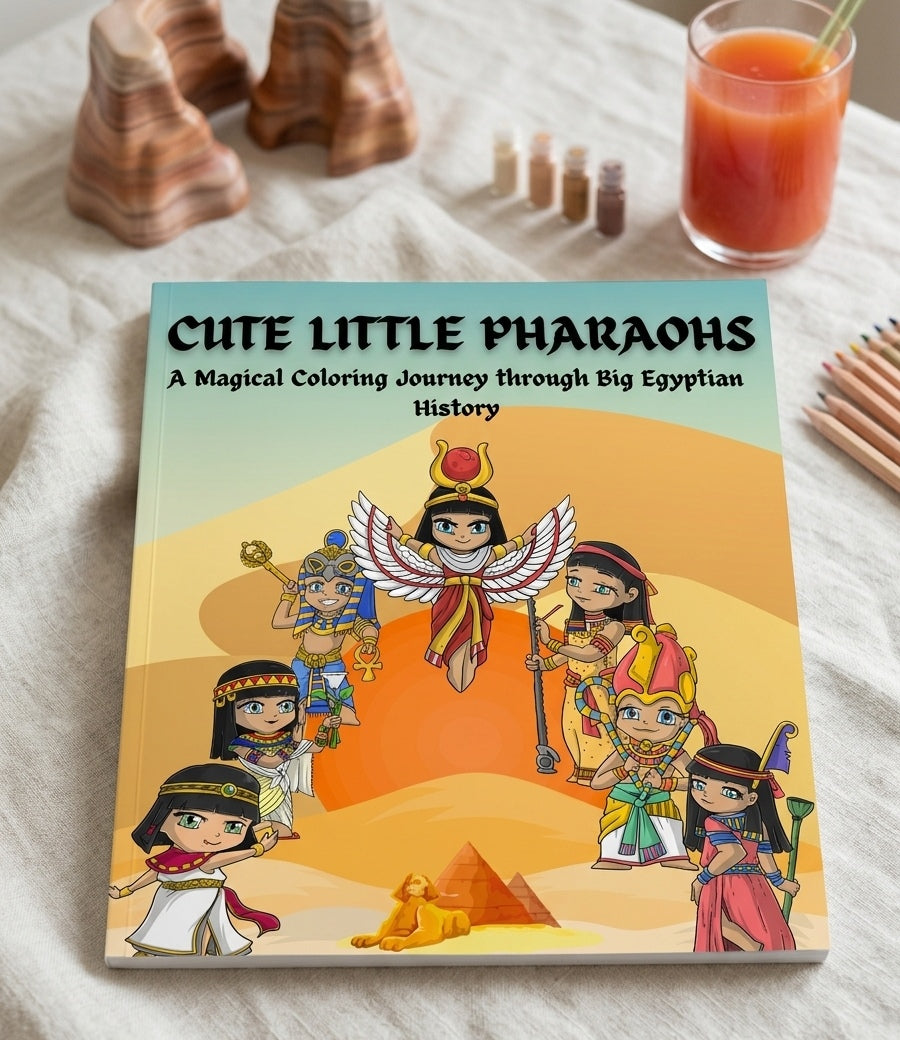 Cute Little Pharaohs- Coloring Book