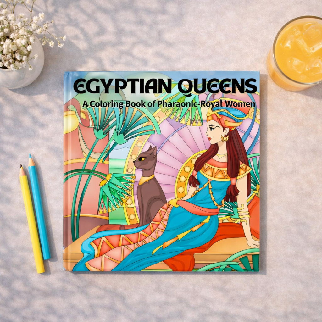 Egyptian Queens- Coloring Book