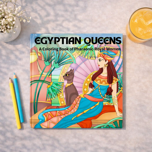 Egyptian Queens- Coloring Book