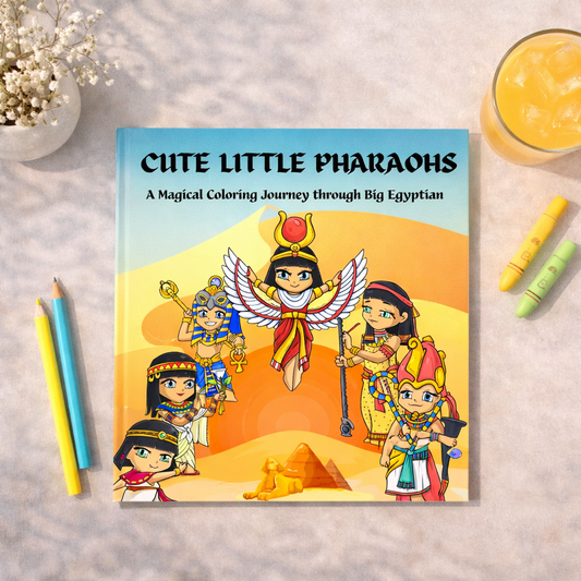 Cute Little Pharaohs- Coloring Book