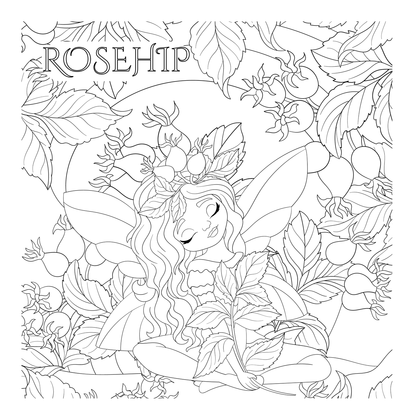 Floral Fairyland- Coloring Book