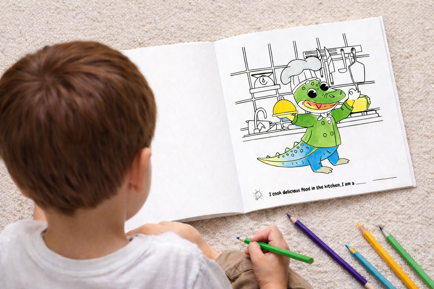 What's My Job? Crocodile Coloring Book